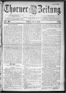 Thorner Zeitung 1894, Nr. 99 Zweites Blatt