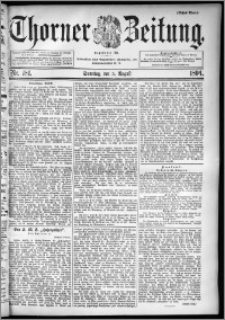 Thorner Zeitung 1894, Nr. 181 Erstes Blatt