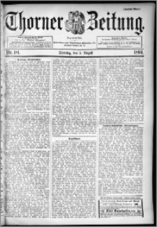 Thorner Zeitung 1894, Nr. 181 Zweites Blatt
