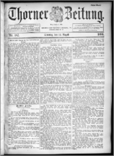 Thorner Zeitung 1894, Nr. 187 Erstes Blatt