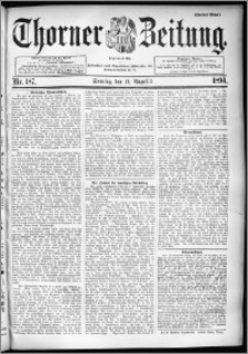 Thorner Zeitung 1894, Nr. 187 Zweites Blatt