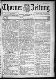 Thorner Zeitung 1894, Nr. 211 Erstes Blatt
