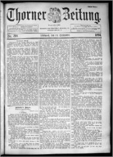 Thorner Zeitung 1894, Nr. 219 Erstes Blatt