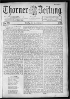Thorner Zeitung 1894, Nr. 224 Erstes Blatt