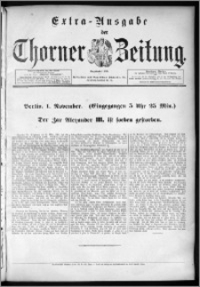 Thorner Zeitung 1894, Nr. 256 Extra-Ausgabe