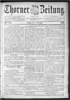 Thorner Zeitung 1894, Nr. 257 Erstes Blatt