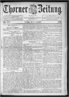 Thorner Zeitung 1894, Nr. 277