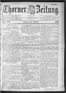 Thorner Zeitung 1894, Nr. 280 Erstes Blatt