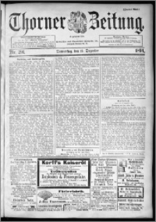 Thorner Zeitung 1894, Nr. 291 Zweites Blatt