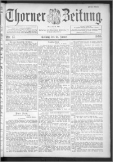 Thorner Zeitung 1895, Nr. 17 Erstes Blatt