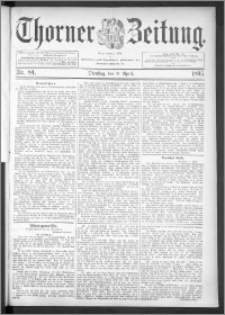 Thorner Zeitung 1895, Nr. 84