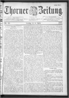 Thorner Zeitung 1895, Nr. 88 Erstes Blatt