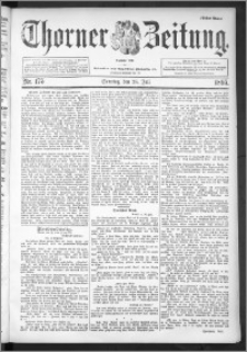 Thorner Zeitung 1895, Nr. 175 Erstes Blatt