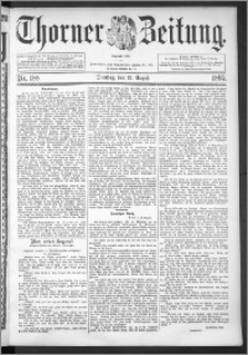 Thorner Zeitung 1895, Nr. 188
