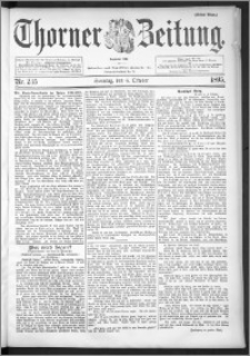 Thorner Zeitung 1895, Nr. 235 Erstes Blatt