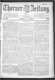 Thorner Zeitung 1895, Nr. 262 Erstes Blatt