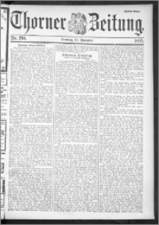 Thorner Zeitung 1895, Nr. 265 Zweites Blatt