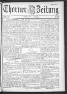 Thorner Zeitung 1895, Nr. 282 Zweites Blatt