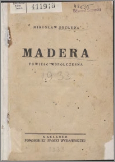 Madera : powieść współczesna