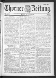 Thorner Zeitung 1895, Nr. 288 Erstes Blatt