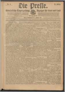 Die Presse 1913, Jg. 31, Nr. 3 Zweites Blatt, Drittes Blatt