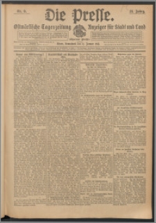 Die Presse 1913, Jg. 31, Nr. 9 Zweites Blatt, Drittes Blatt