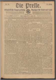 Die Presse 1913, Jg. 31, Nr. 22 Zweites Blatt, Drittes Blatt, Viertes Blatt