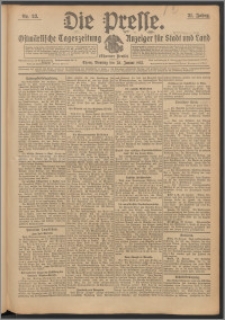 Die Presse 1913, Jg. 31, Nr. 23 Zweites Blatt, Drittes Blatt