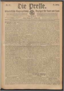 Die Presse 1913, Jg. 31, Nr. 29 Zweites Blatt, Drittes Blatt