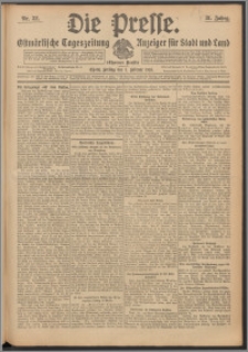 Die Presse 1913, Jg. 31, Nr. 32 Zweites Blatt