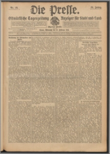 Die Presse 1913, Jg. 31, Nr. 36 Zweites Blatt, Drittes Blatt