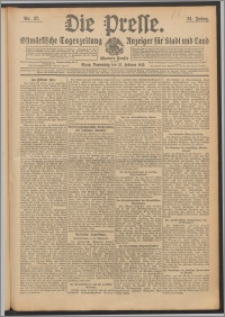 Die Presse 1913, Jg. 31, Nr. 37 Zweites Blatt, Drittes Blatt