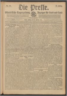 Die Presse 1913, Jg. 31, Nr. 38 Zweites Blatt, Drittes Blatt
