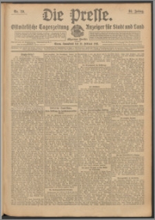 Die Presse 1913, Jg. 31, Nr. 39 Zweites Blatt, Drittes Blatt