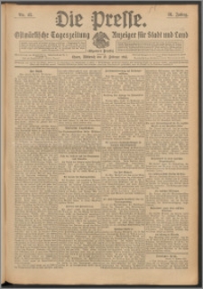 Die Presse 1913, Jg. 31, Nr. 42 Zweites Blatt, Drittes Blatt, Viertes Blatt