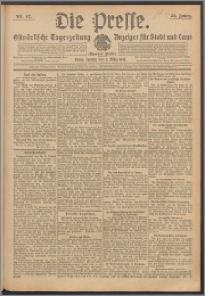Die Presse 1913, Jg. 31, Nr. 52 Zweites Blatt, Drittes Blatt, Viertes Blatt, Fünftes Blatt