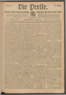 Die Presse 1913, Jg. 31, Nr. 55 Zweites Blatt, Drittes Blatt, Viertes Blatt