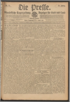 Die Presse 1913, Jg. 31, Nr. 77 Zweites Blatt, Drittes Blatt