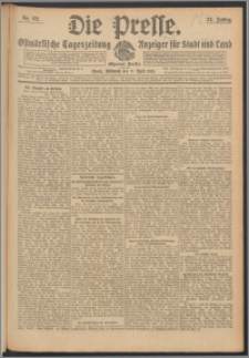 Die Presse 1913, Jg. 31, Nr. 82 Zweites Blatt, Drittes Blatt