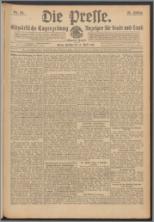 Die Presse 1913, Jg. 31, Nr. 84 Zweites Blatt, Drittes Blatt