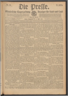 Die Presse 1913, Jg. 31, Nr. 85 Zweites Blatt, Drittes Blatt