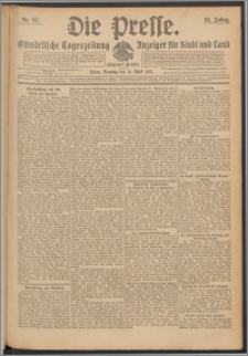 Die Presse 1913, Jg. 31, Nr. 87 Zweites Blatt, Drittes Blatt