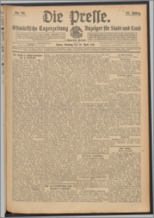 Die Presse 1913, Jg. 31, Nr. 99 Zweites Blatt, Drittes Blatt