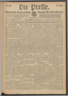 Die Presse 1913, Jg. 31, Nr. 100 Zweites Blatt, Drittes Blatt