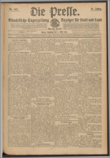 Die Presse 1913, Jg. 31, Nr. 103 Zweites Blatt, Drittes Blatt, Viertes Blatt, Fünftes Blatt