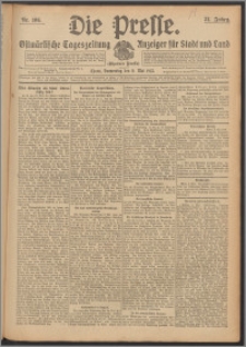 Die Presse 1913, Jg. 31, Nr. 106 Zweites Blatt, Drittes Blatt, Viertes Blatt