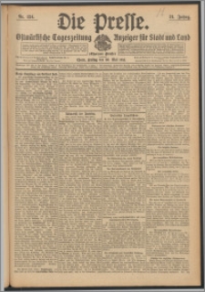 Die Presse 1913, Jg. 31, Nr. 124 Zweites Blatt, Drittes Blatt, Viertes Blatt
