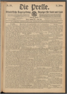 Die Presse 1913, Jg. 31, Nr. 126 Zweites Blatt, Drittes Blatt, Viertes Blatt, Fünftes Blatt