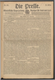 Die Presse 1913, Jg. 31, Nr. 163 Zweites Blatt, Drittes Blatt