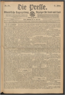 Die Presse 1913, Jg. 31, Nr. 170 Zweites Blatt, Drittes Blatt